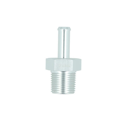 BOOST Products Screw-in Adapter 3/8" NPT male to Hose Connection 5/16" (8mm), silver