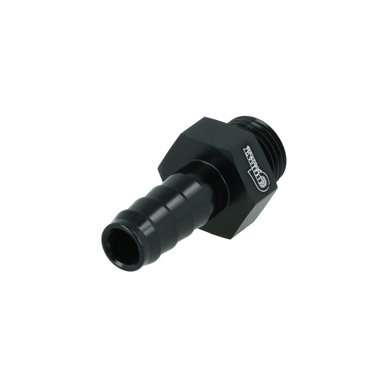 BOOST Products Screw-in Adapter ORB -06 AN male to Barb 3/8" (10mm), black