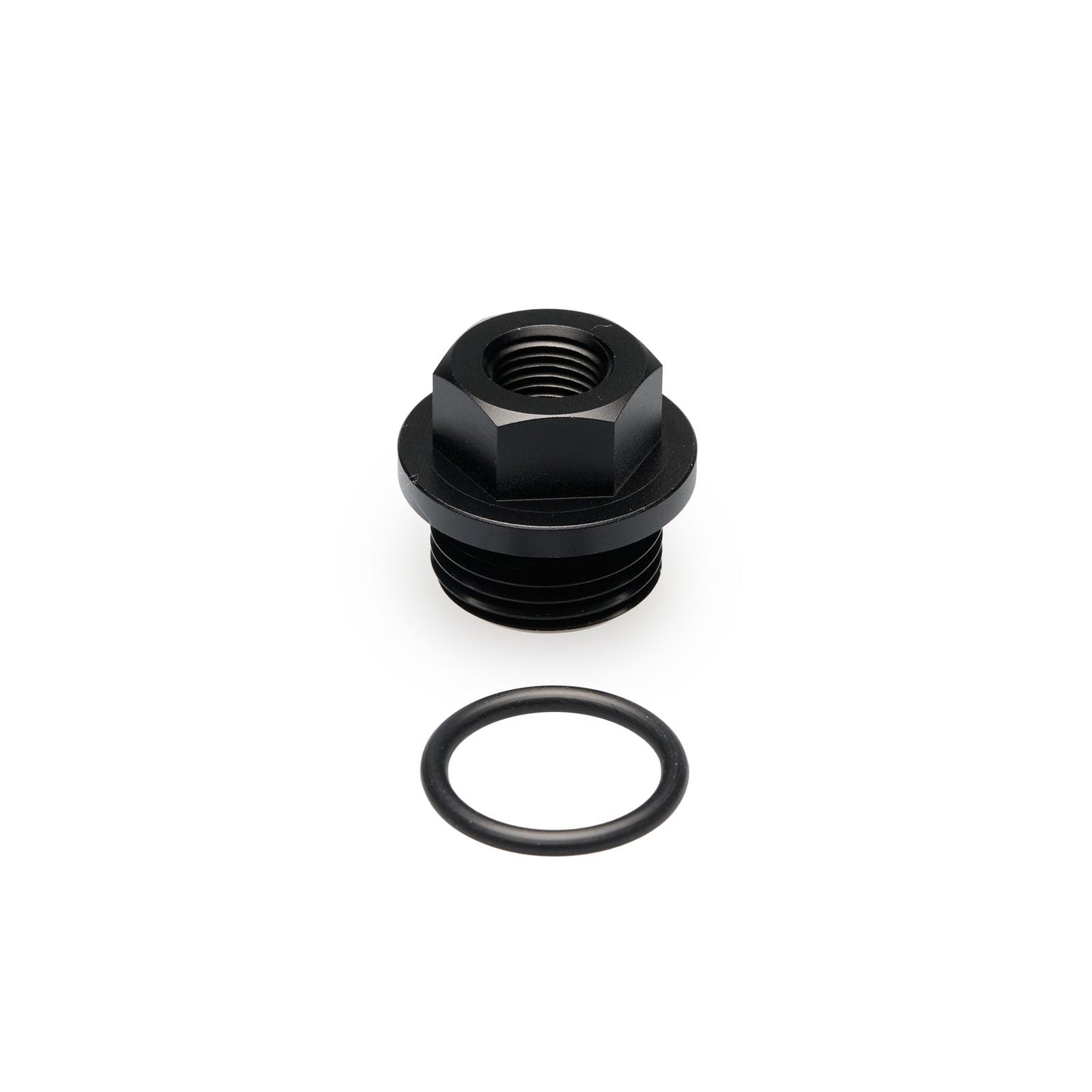 BOOST Products Screw-in Adapter ORB -08 AN male to 1/8" NPT female, black