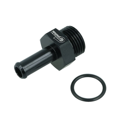BOOST Products Screw-in Adapter ORB -08 AN male to Hose Connection 3/8" (10mm), black