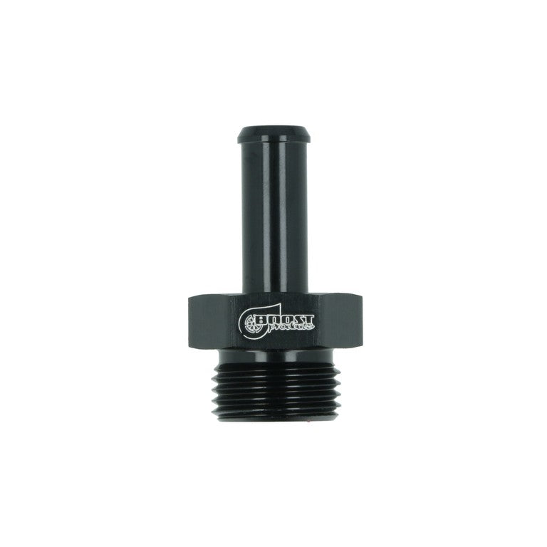 BOOST Products Screw-in Adapter ORB -08 AN male to Hose Connection 3/8" (10mm), black