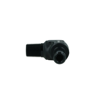 BOOST products Screw-in Adapter 90° NPT 1/8" male to Hose Connection 8mm (5/16") - satin black