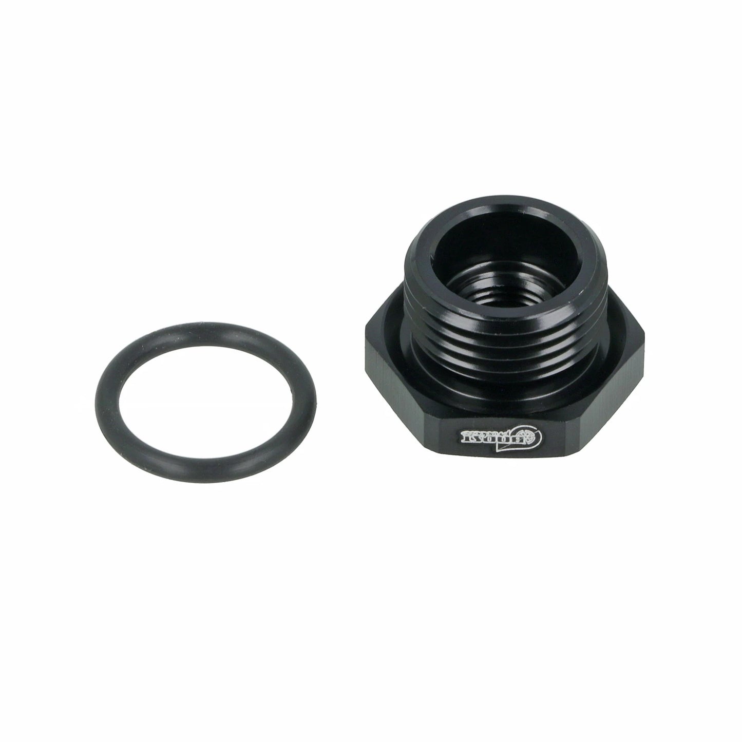 BOOST products Screw-in Adapter M18x1.5 male to 1/8" NPT female thread - black matt