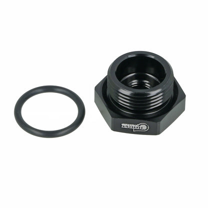 BOOST products Screw-in Adapter M22x1.5 male to 1/8" NPT female thread - black matt