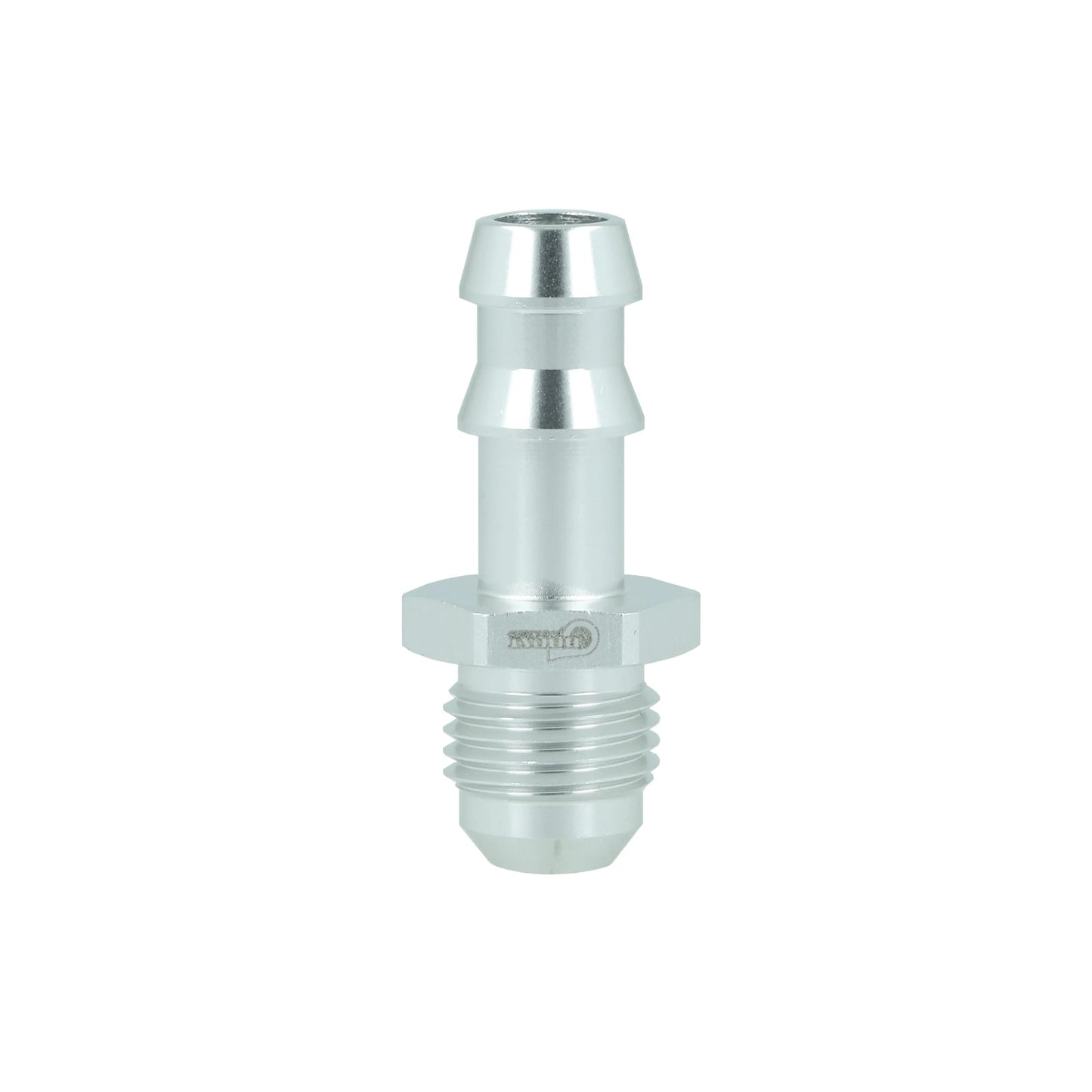 BOOST products Screw-in Adapter Dash 6 male to Barb 10mm (3/8") - satin silver