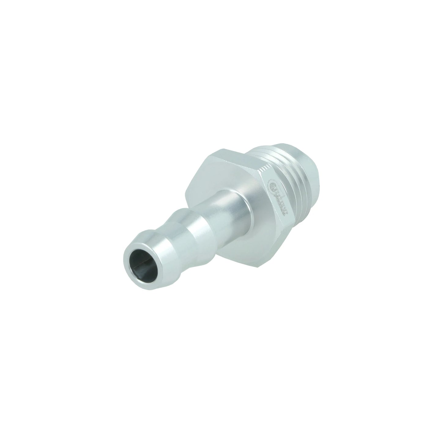 BOOST products Screw-in Adapter Dash 6 male to Barb 8mm (5/16") - satin silver