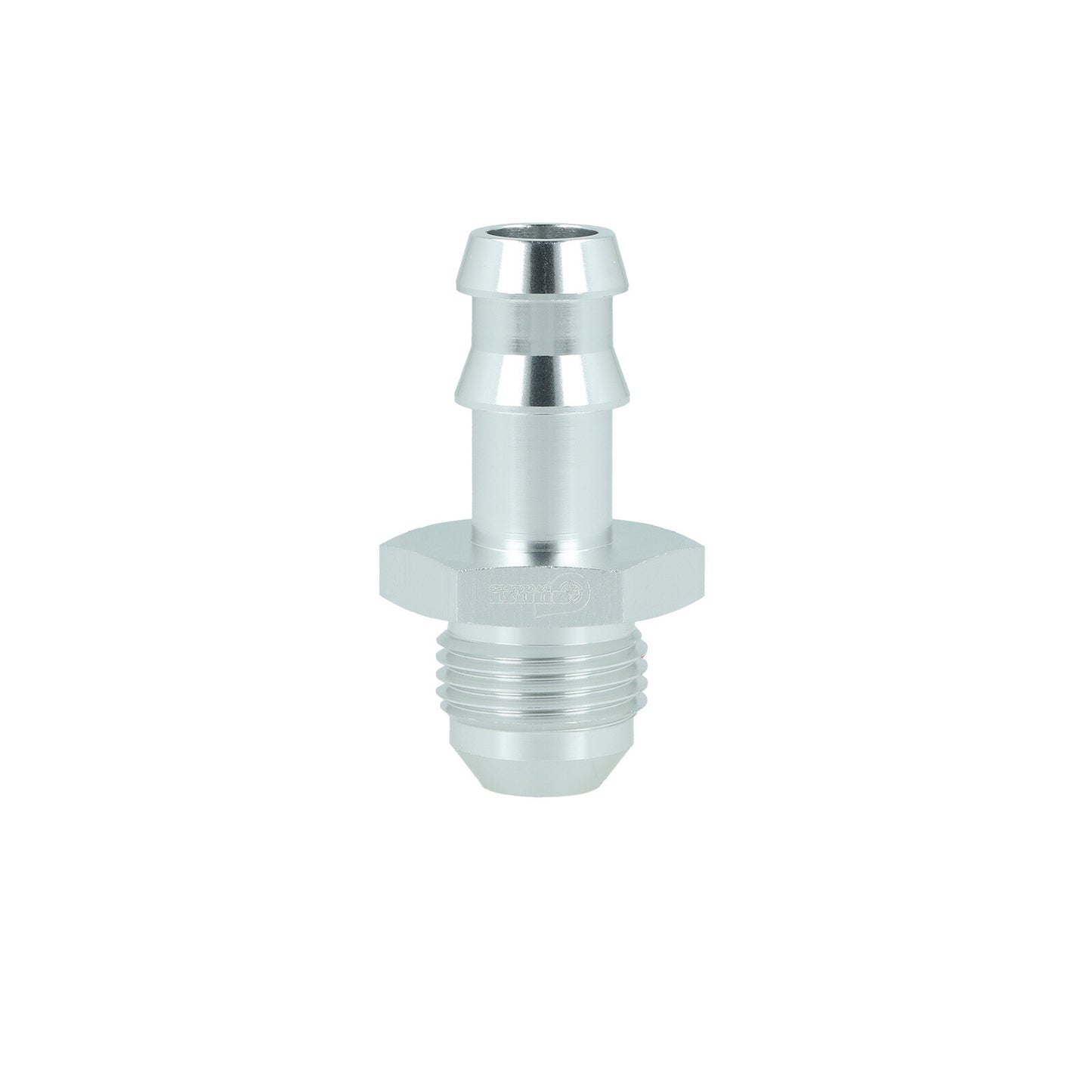 BOOST products Screw-in Adapter -8 AN male to Barb 1/2" (13mm) - satin silver