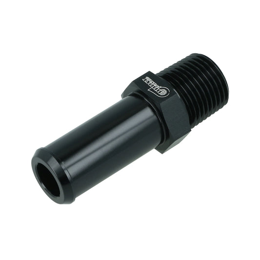 BOOST products Screw-in Adapter NPT 1/2" male to Hose Connection 19mm (3/4") - satin black