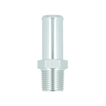 BOOST products Screw-in Adapter NPT 1/2" male to Hose Connection 19mm (3/4") - satin silver