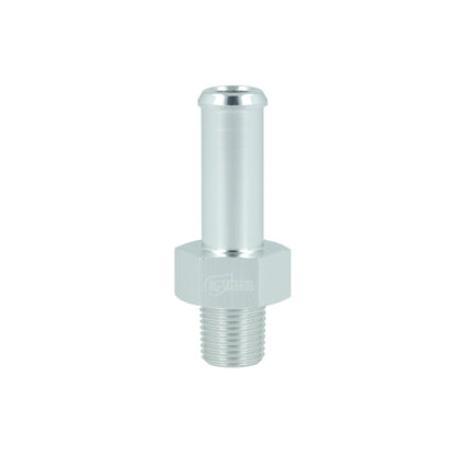 BOOST products Screw-in Adapter NPT 1/8" male to Hose Connection 10mm (3/8") - satin silver