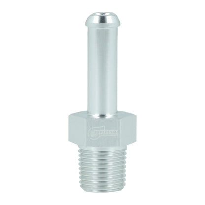 BOOST products Screw-in Adapter NPT 1/8" male to Hose Connection 6mm (1/4") - satin silver