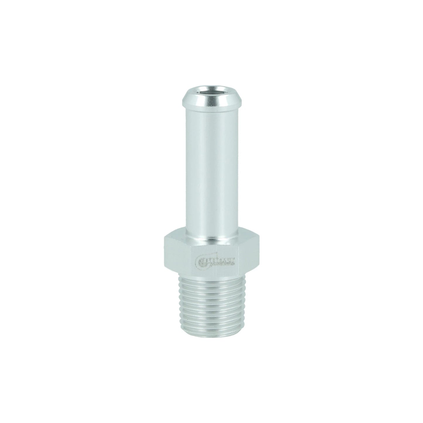 BOOST products Screw-in Adapter NPT 1/8" male to Hose Connection 8mm (5/16") - satin silver