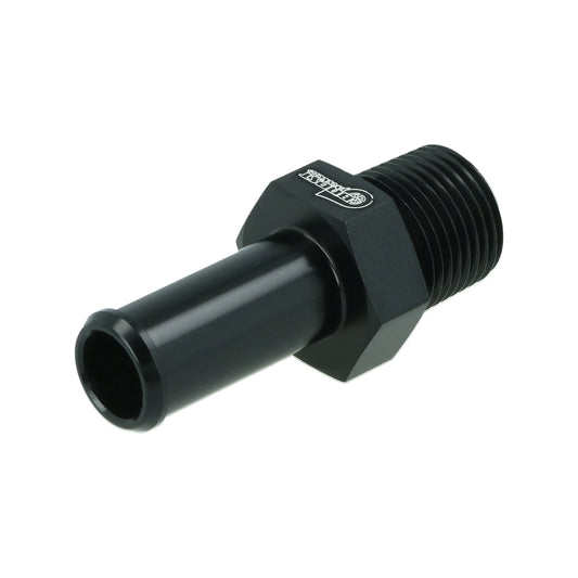 BOOST products Screw-in Adapter NPT 3/8" male to Hose Connection 13mm (1/2") - satin black