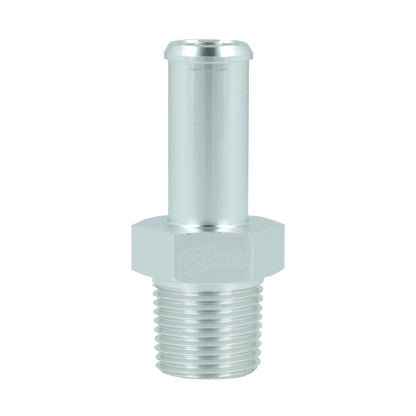 BOOST products Screw-in Adapter NPT 3/8" male to Hose Connection 13mm (1/2") - satin silver