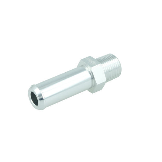 BOOST products Screw-in Adapter NPT 3/8" male to Hose Connection 16mm (5/8") - satin silver