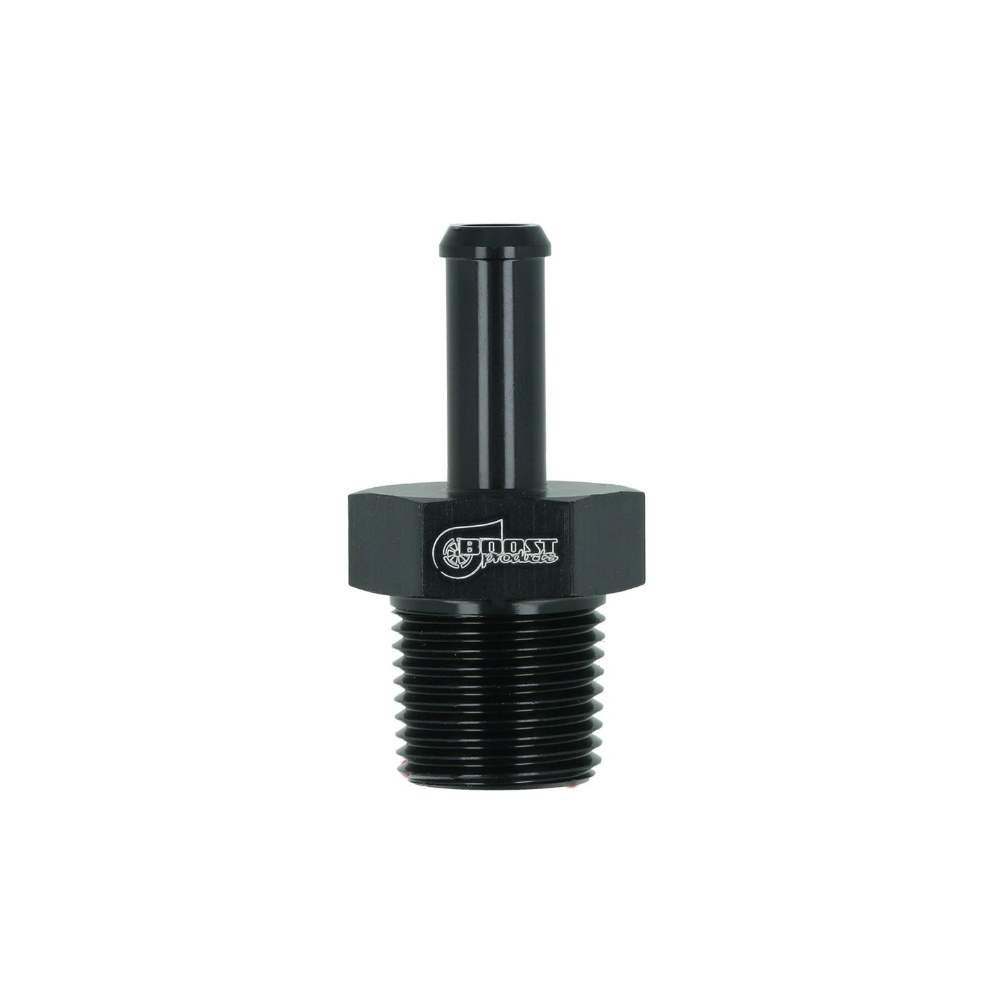 BOOST products Screw-in Adapter NPT 3/8" male to Hose Connection 8mm (5/16") - satin black