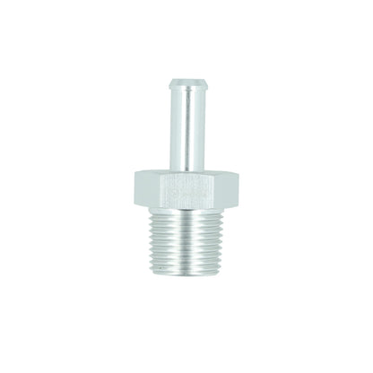 BOOST products Screw-in Adapter NPT 3/8" male to Hose Connection 8mm (5/16") - satin silver