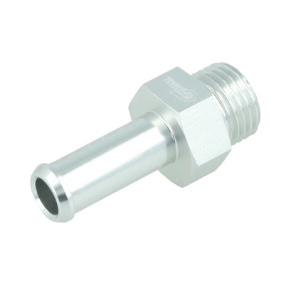 BOOST products Screw-in Adapter ORB Dash 6 male to Hose Connection 10mm (3/8") - satin silver