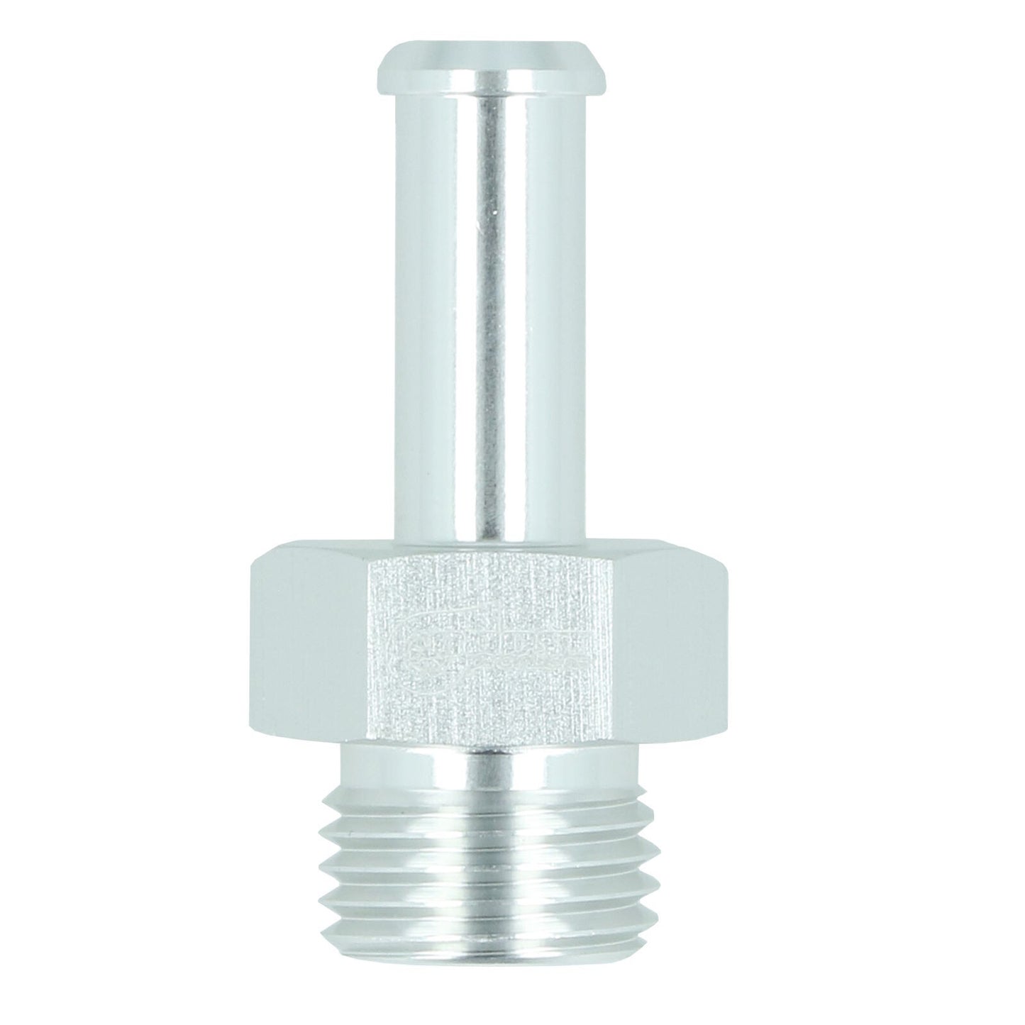 BOOST products Screw-in Adapter ORB Dash 6 male to Hose Connection 8mm (5/16") - satin silver