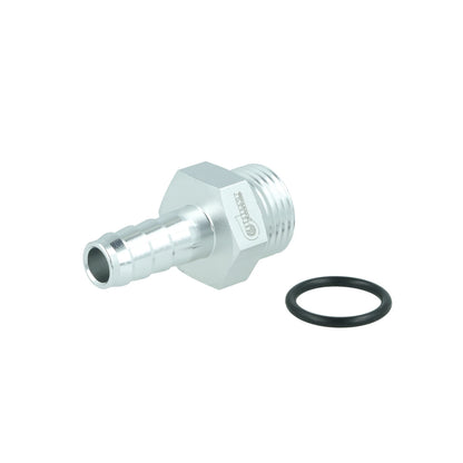 BOOST products Screw-in Adapter ORB Dash 8 male to Barb 10mm (3/8") - satin silver