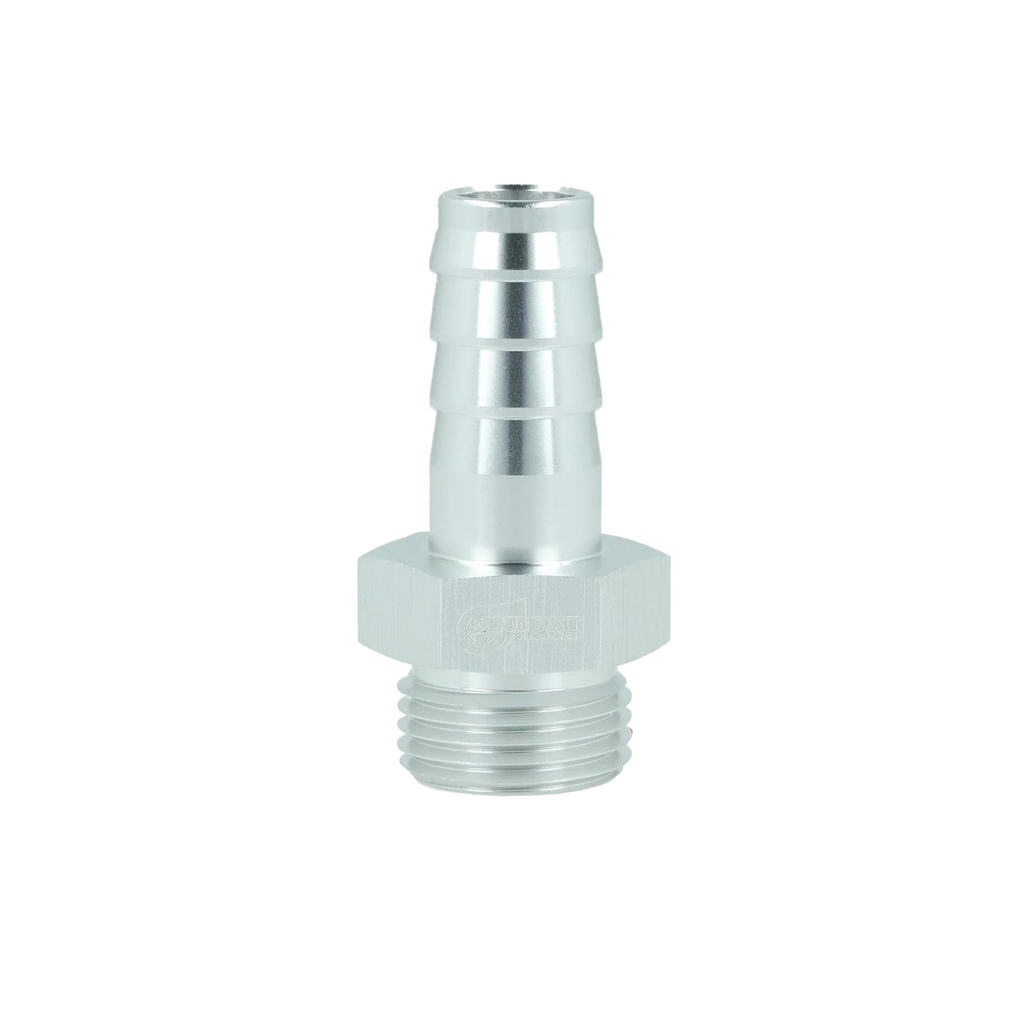 BOOST products Screw-in Adapter ORB Dash 8 male to Barb 13mm (1/2") - satin silver