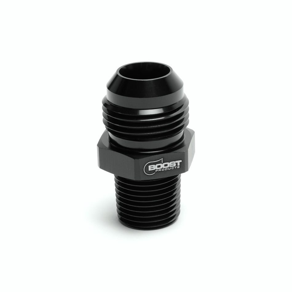 BOOST Products Adapter -12 AN male to 1/8" NPT male, black