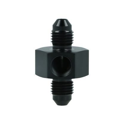 BOOST Products Adapter -04 AN male to -04 AN male with Port 1/8" NPT, black