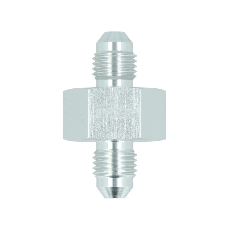 BOOST Products Adapter -04 AN male to -04 AN male with Port 1/8" NPT, silver