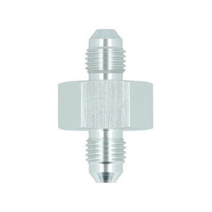 BOOST Products Adapter -04 AN male to -04 AN male with Port 1/8" NPT, silver