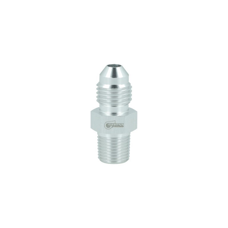 BOOST Products Adapter -04 AN male to 1/8" NPT male, silver