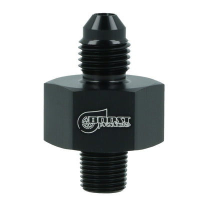 BOOST Products Adapter -04 AN male to 1/8" NPT male with Port 1/8" NPT, black