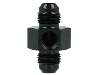 BOOST Products Adapter -06 AN male to -06 AN male with Port 1/8" NPT, black