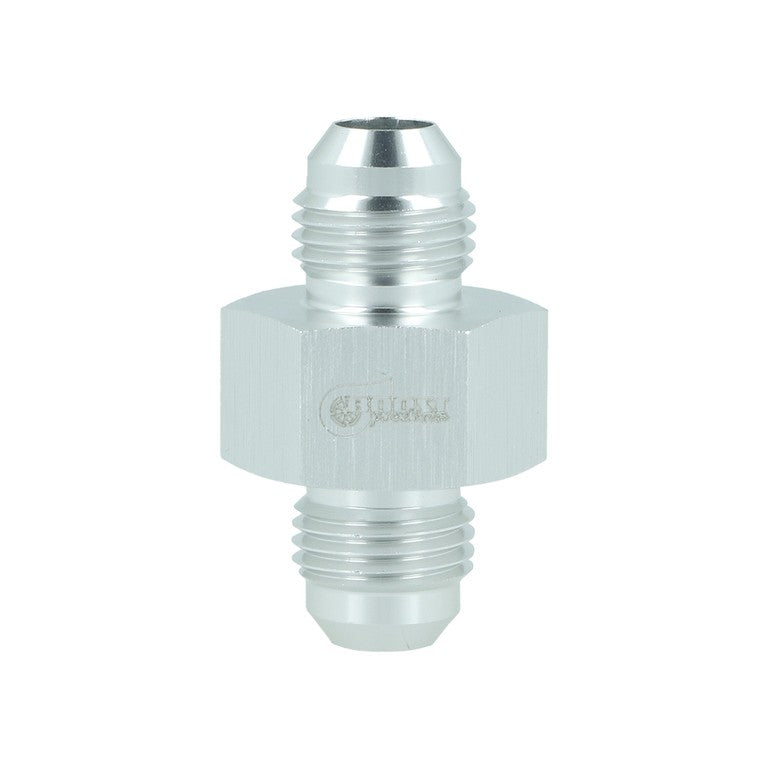 BOOST Products Adapter -06 AN male to -06 AN male with Port 1/8" NPT, silver