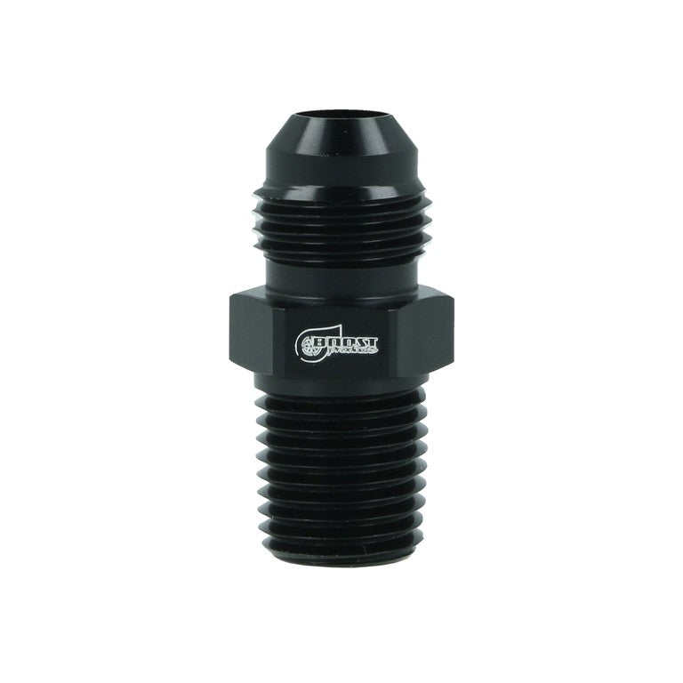BOOST Products Adapter -06 AN male to 1/4" NPT male, black