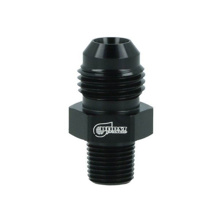 BOOST Products Adapter -06 AN male to 1/8" NPT male, black