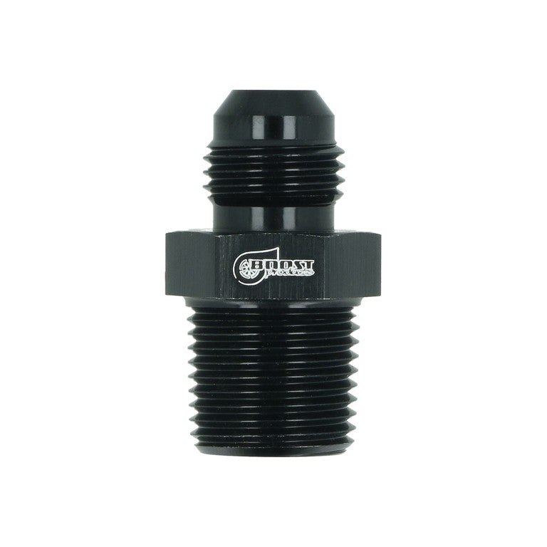 BOOST Products Adapter -06 AN male to 3/8" NPT male, black