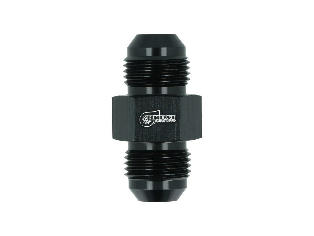 BOOST Products Adapter -08 AN male to -08 AN male with Port 1/8" NPT, black