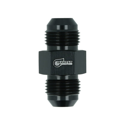 BOOST Products Adapter -08 AN male to -08 AN male with Port 1/8" NPT, black
