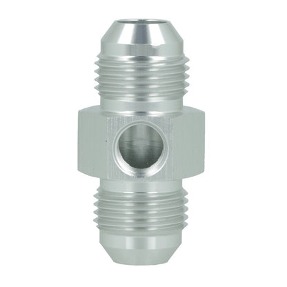 BOOST Products Adapter -08 AN male to -08 AN male with Port 1/8" NPT, silver