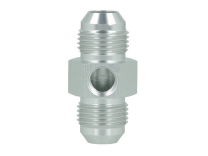 BOOST Products Adapter -08 AN male to -08 AN male with Port 1/8" NPT, silver