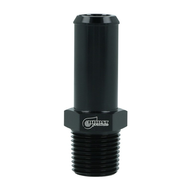 BOOST Products Screw-in Adapter 1/8" NPT male to Hose Connection 3/4" (19mm), black