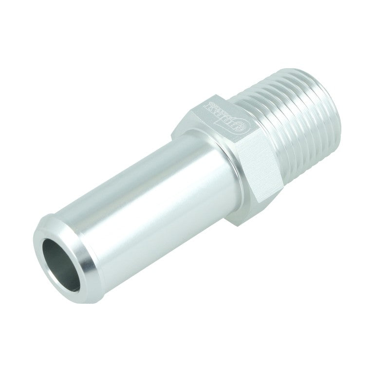 BOOST Products Screw-in Adapter 1/8" NPT male to Hose Connection 3/4" (19mm), silver
