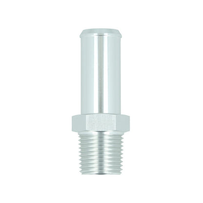 BOOST Products Screw-in Adapter 1/8" NPT male to Hose Connection 3/4" (19mm), silver