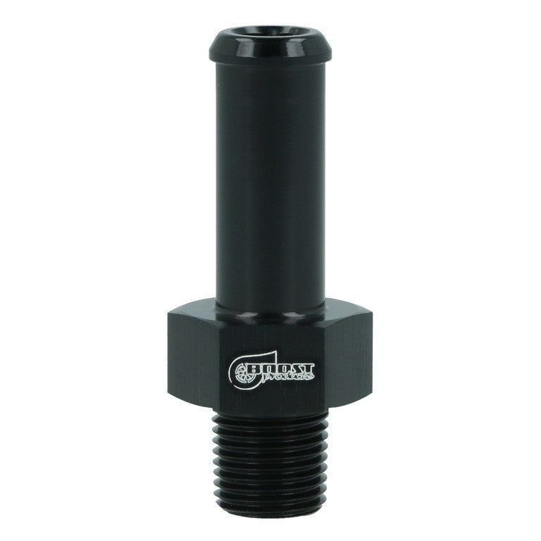BOOST Products Screw-in Adapter 1/8" NPT male to Hose Connection 3/8" (10mm), black