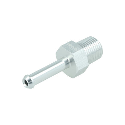 BOOST Products Screw-in Adapter 1/8" NPT male to Hose Connection 3/16" (5mm), silver