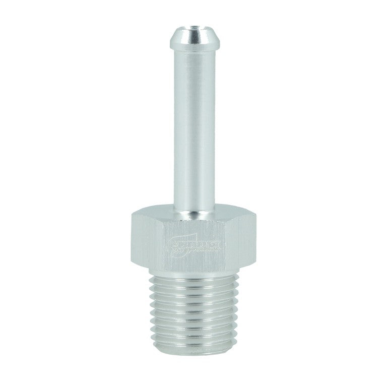 BOOST Products Screw-in Adapter 1/8" NPT male to Hose Connection 3/16" (5mm), silver
