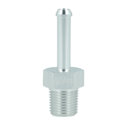 BOOST Products Screw-in Adapter 1/8" NPT male to Hose Connection 3/16" (5mm), silver
