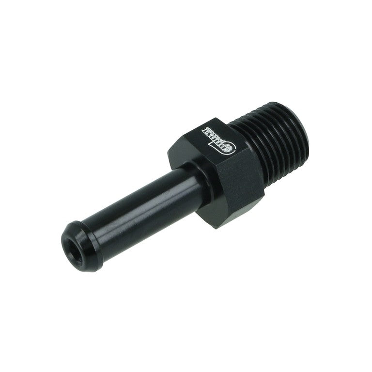 BOOST Products Screw-in Adapter 1/8" NPT male to Hose Connection 1/4" (6mm), black