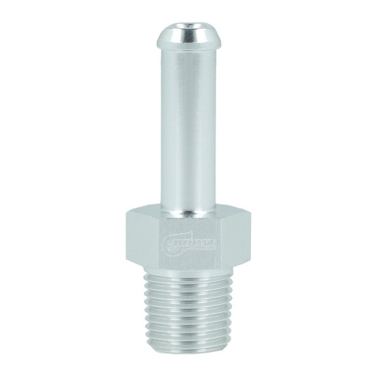 BOOST Products Screw-in Adapter 1/8" NPT male to Hose Connection 1/4" (6mm), silver