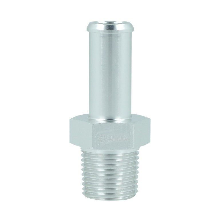 BOOST Products Screw-in Adapter 3/8" NPT male to Hose Connection 1/2" (13mm), silver